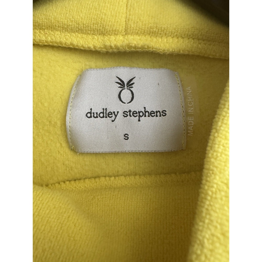 Dudley Stephens Yellow Terry Cloth Mock Neck Sweatshirt‎ Size Small - Picture 3 of 4